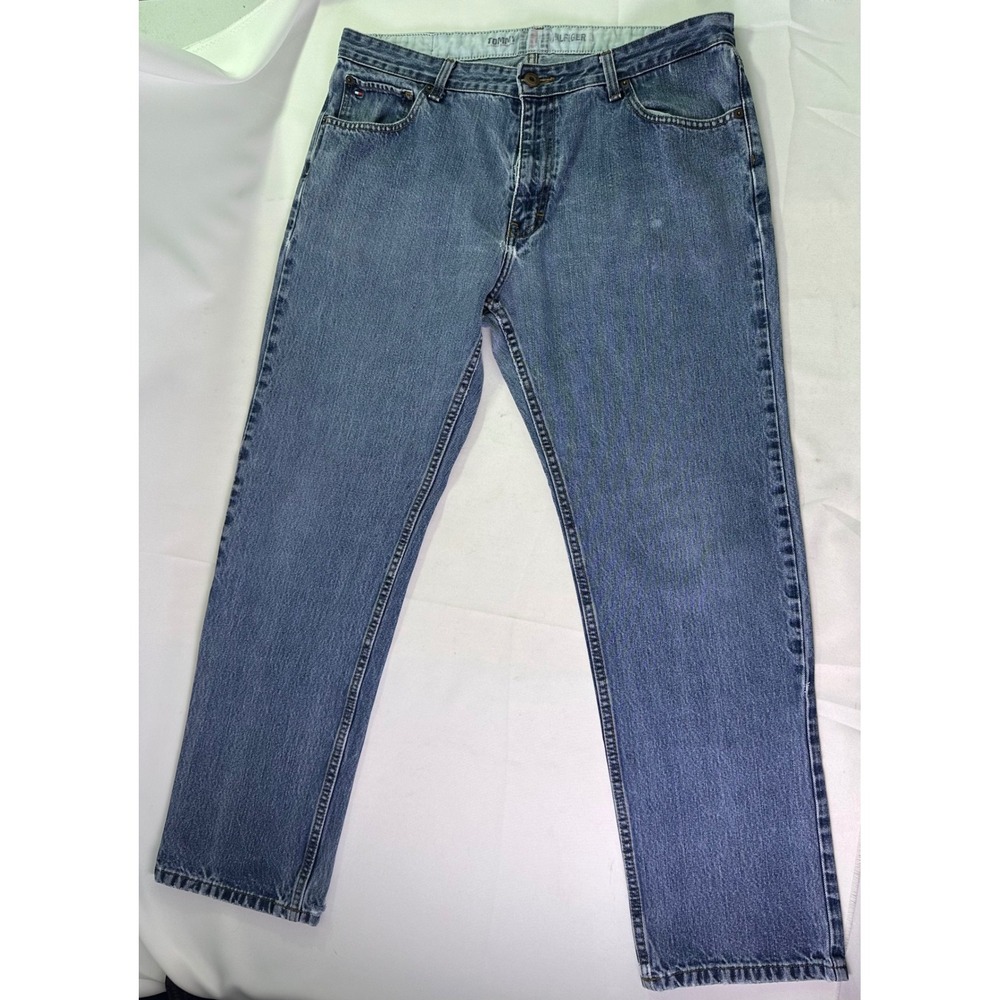 Vintage Tommy Hilfiger Classic Straight Leg‎ Jeans Mens Med Wash Denim 36x32 Y2K